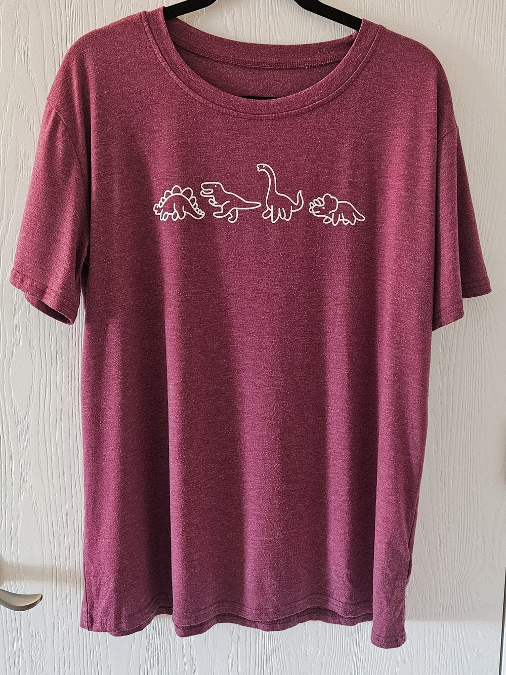 Women's Dino Graphic Tee - Berry Pink